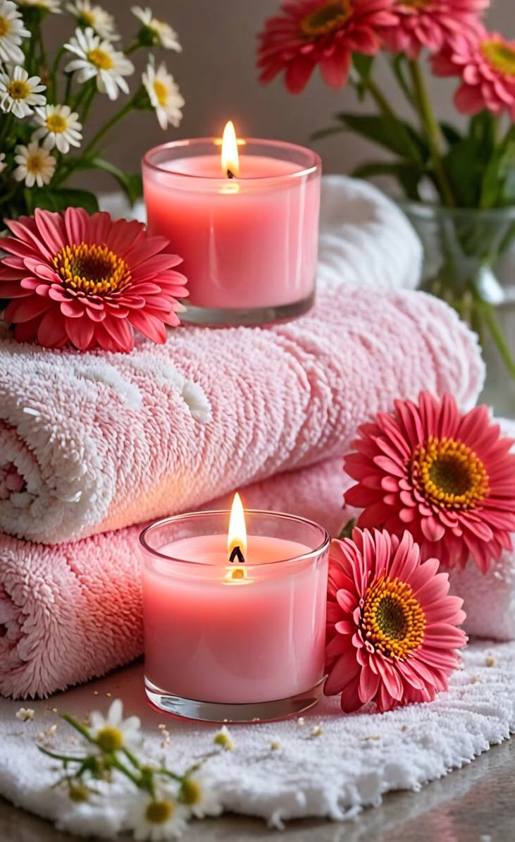 Warm candlelit atmosphere